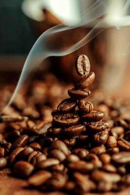 Fotobehang Koffiebonen