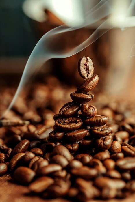 Fotobehang Koffiebonen