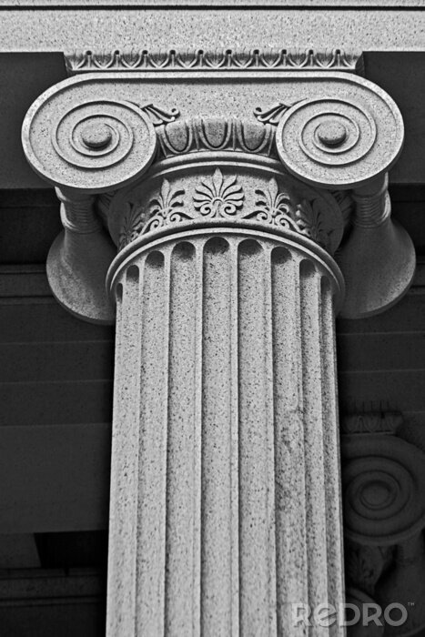 Fotobehang kolom architectonische details en symboliek