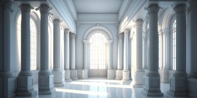 Fotobehang Kolommen in de kamer