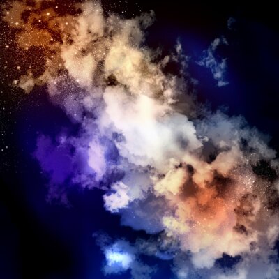 Fotobehang Kosmische nevelwolken in het heelal