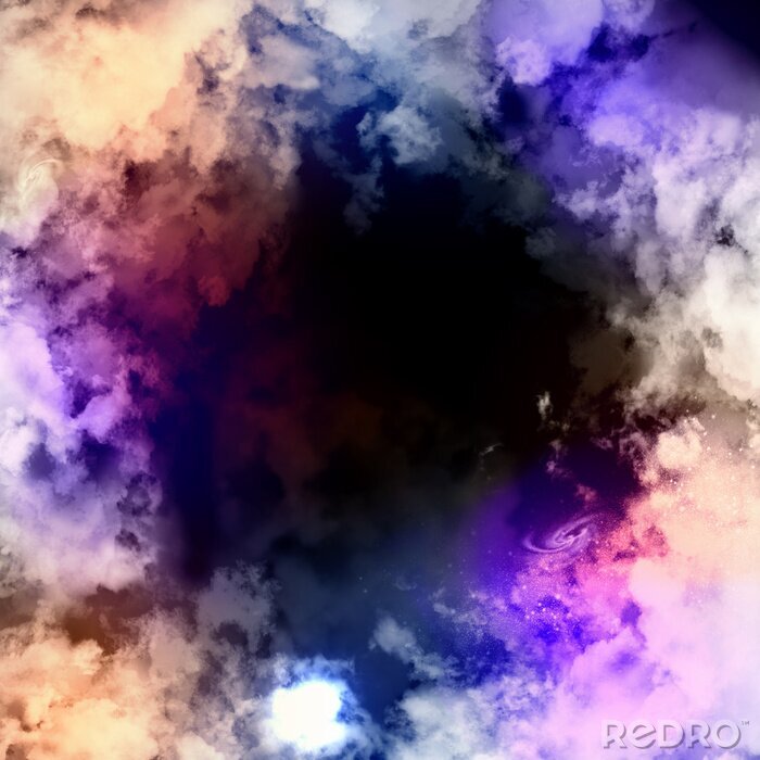 Fotobehang Kosmische wolken in een galaxy