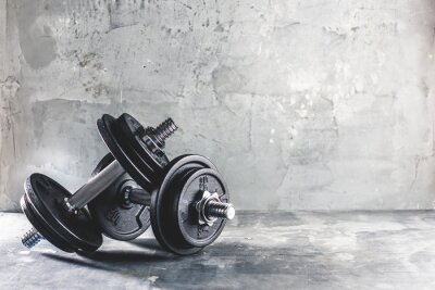 Fotobehang Krachttraining fitness halters