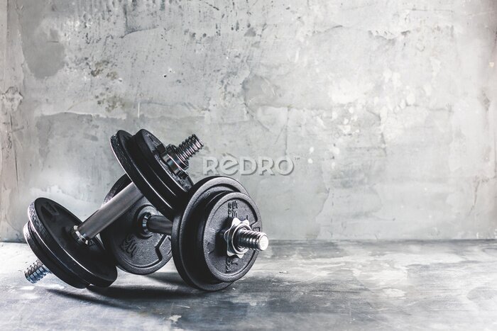 Fotobehang Krachttraining fitness halters