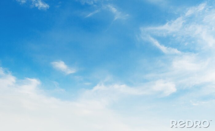 Fotobehang landscapes blue sky with white cloud and sunshine