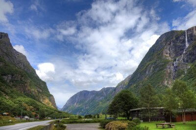 Fotobehang Landschap van de Noorse bergen