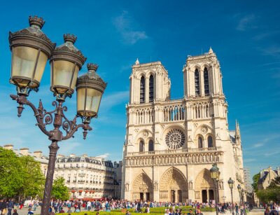 Lantaarn en kathedraal van Notre Dame