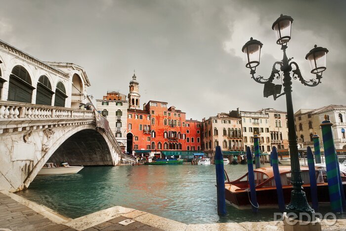 Fotobehang Lantaarn over het water in Veneti?