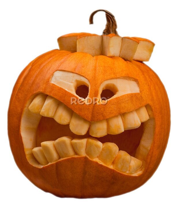 Fotobehang Laughing Pumpkin