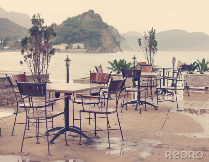 Fotobehang Leeg caf+//0- aan de kust