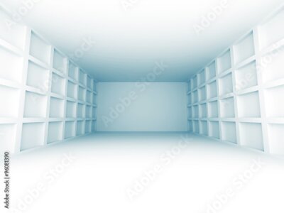 Fotobehang Lege kamer met 3D-muren