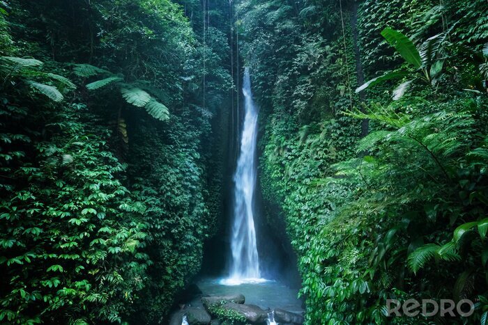 Fotobehang Leke Leke-waterval op Bali