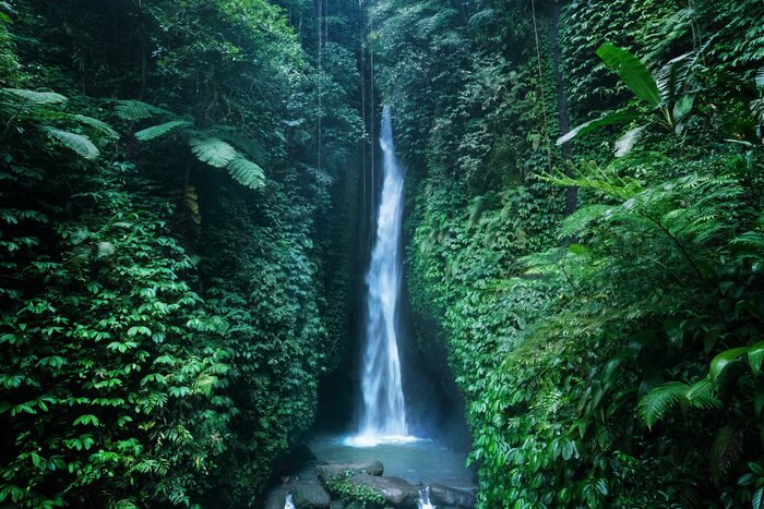 Fotobehang Leke Leke-waterval op Bali