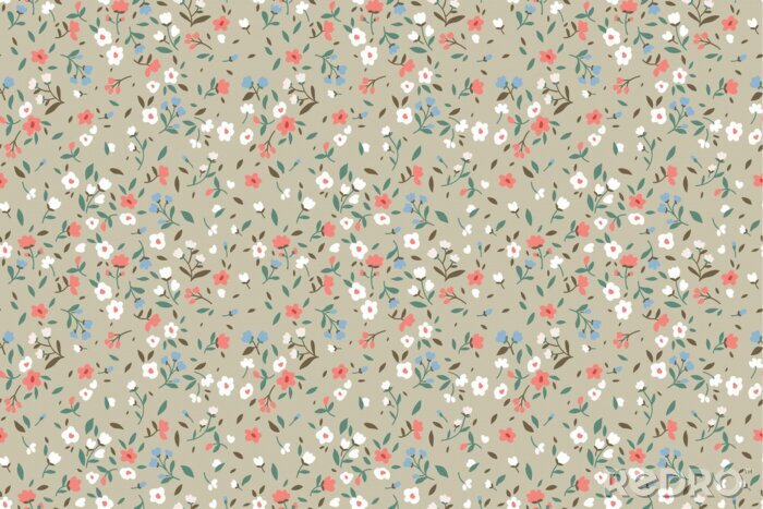 Fotobehang Lente bloemenweide