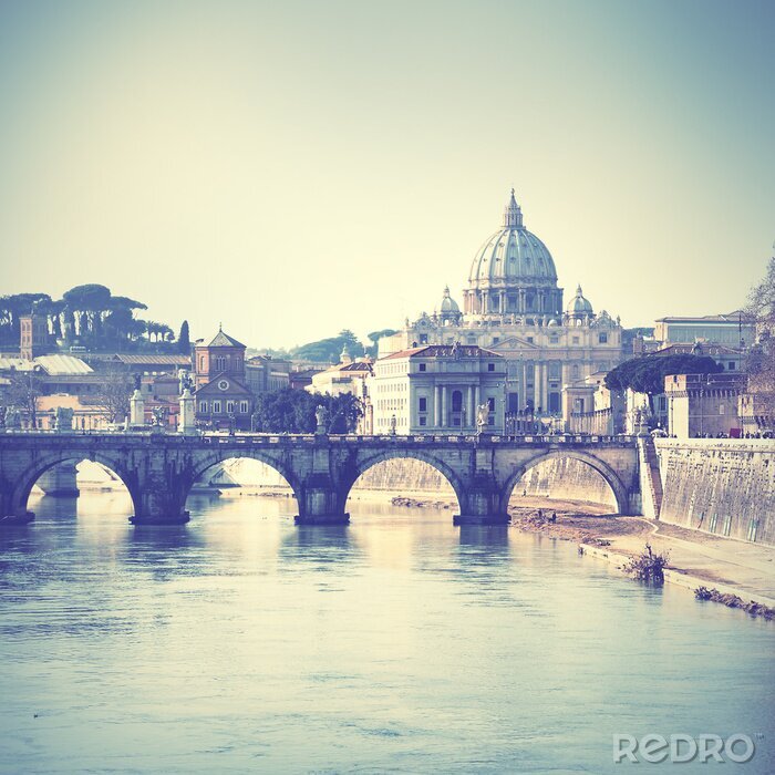 Fotobehang Lente in Rome