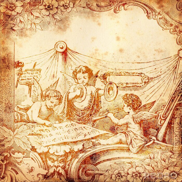 Fotobehang Les Anges Musiciens