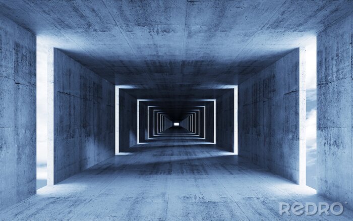 Fotobehang Licht in een ruimtelijke structuur