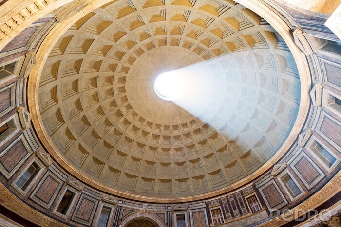 Fotobehang Licht op het ruimtegewelf