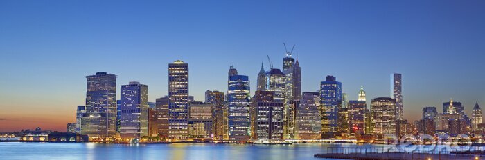Fotobehang Lichten in de gebouwen van New York