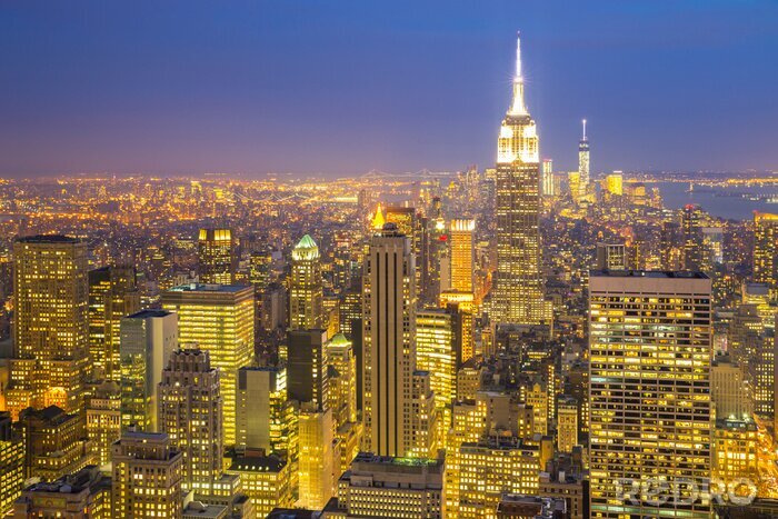 Fotobehang Lichten in New York City