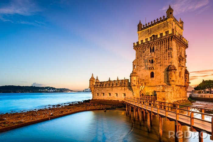 Fotobehang Lissabon en de toren van Belem