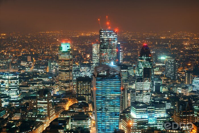 Fotobehang londen nacht