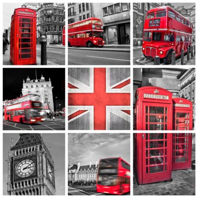 Fotobehang Londens rood stadssymbool