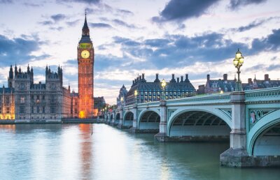 Fotobehang London Bridge en Big Ben