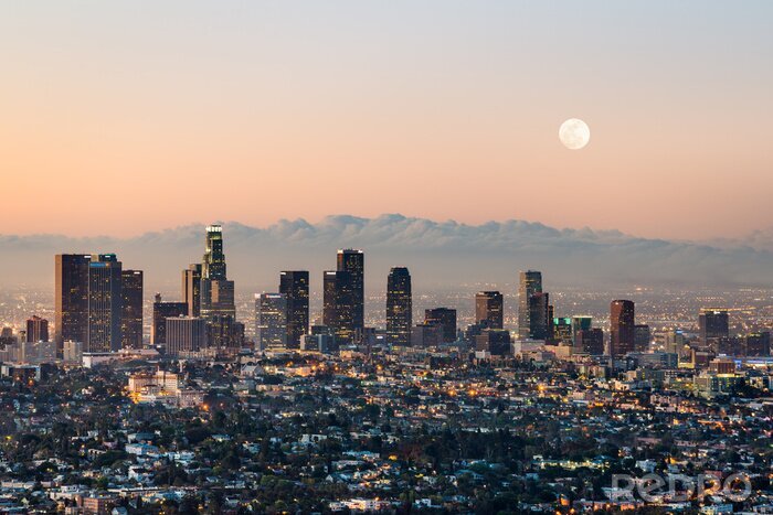 Fotobehang Los Angeles stadspanorama