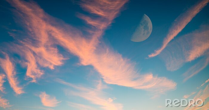 Fotobehang Lucht en maan