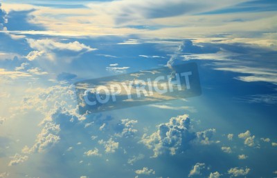 Fotobehang Lucht met heldere wolken