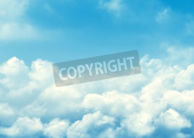 Fotobehang Lucht met lichte wolken