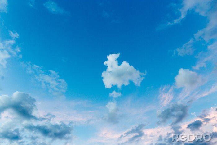 Fotobehang Lucht met zachte wolken