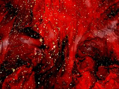 Fotobehang Luxe rood marmer
