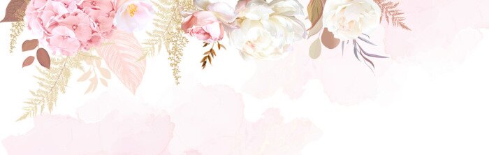 Fotobehang Luxurious beige trendy vector design watercolor banner frame