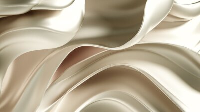 Fotobehang Luxury elegant background abstraction fabric. 3d illustration, 3d rendering.