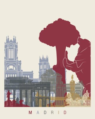 Madrid skyline posters