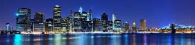 Fotobehang Manhattan bij nacht