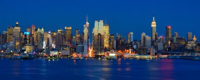 Fotobehang Manhattan en de Hudson Rivier