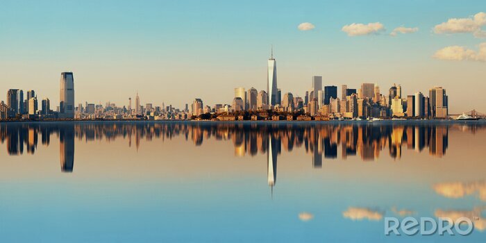 Fotobehang Manhattan skyline van het centrum