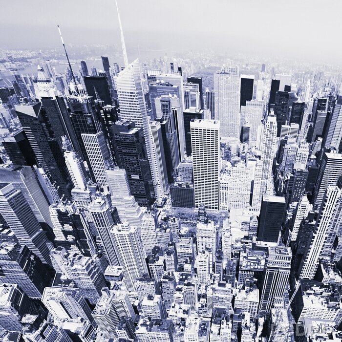 Fotobehang Manhattan van boven
