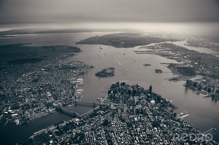 Fotobehang Manhattan vanuit de lucht