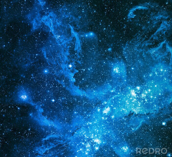 Fotobehang Marineblauwe galaxy