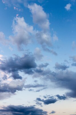 Fotobehang Marineblauwe lucht en wolken