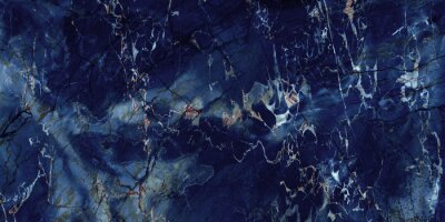 Fotobehang Marineblauwe marmeren steen