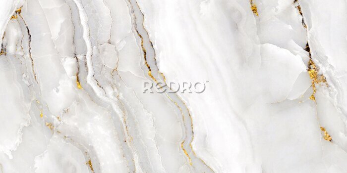 Fotobehang Marmer met gouden adering