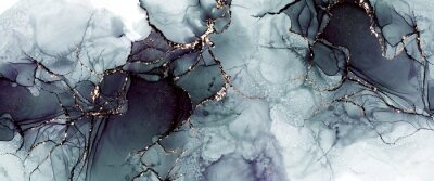 Marmeren abstractie in aquarelstijl