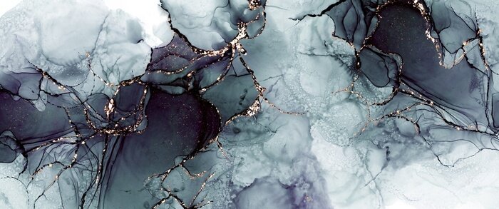 Fotobehang Marmeren abstractie in aquarelstijl