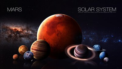 Fotobehang Mars en de rest van het zonnestelsel