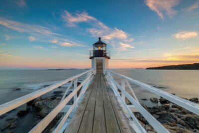 Fotobehang Marshall Point Lighthouse Sunset 